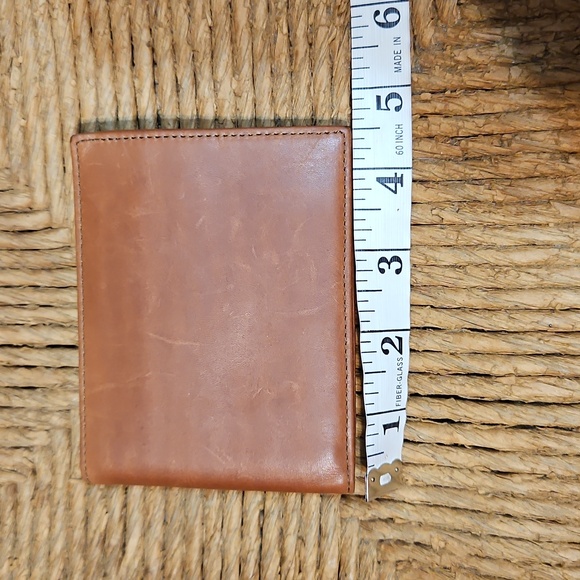 BOSCA Caddler Men's "Old Leather" Bifold Wallet w/Coin Pocket-Cognac-Vintage - Picture 10 of 12